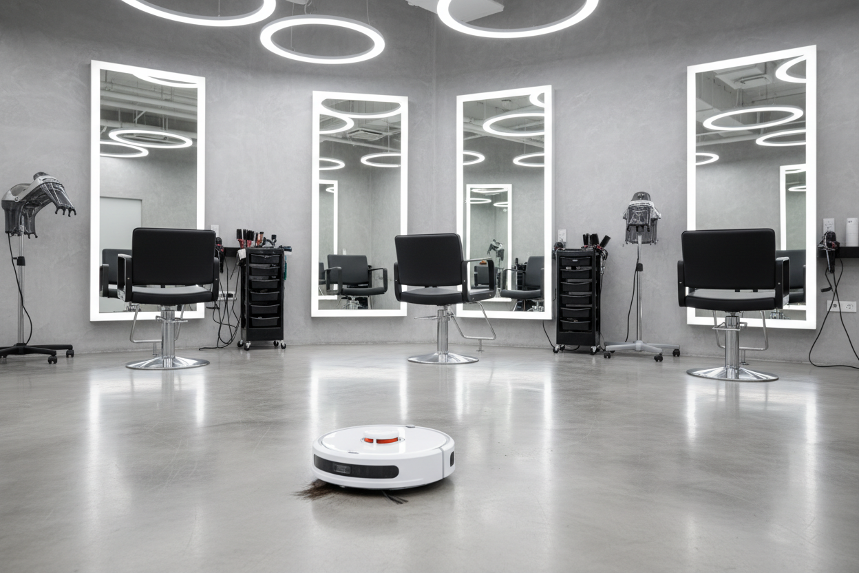 DEEBOT T30C in empty salon