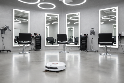 DEEBOT T30C in empty salon