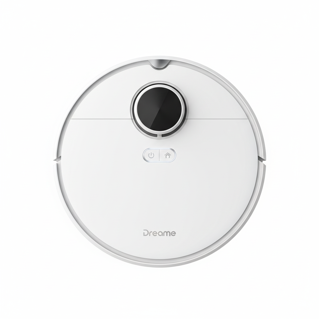 Dreame D10s Plus top view with LiDAR navigation